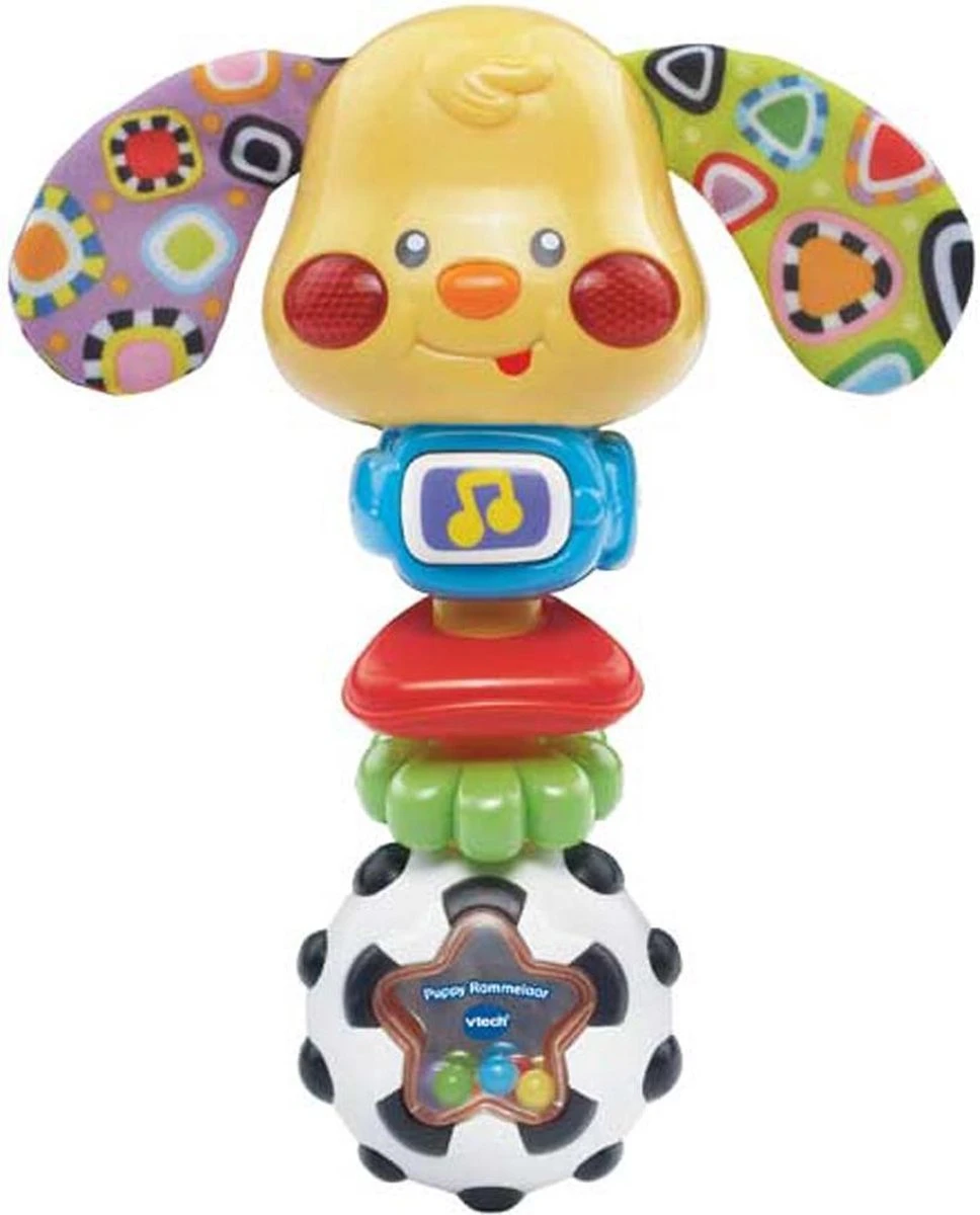 VTech Baby Puppy Rammelaar - Educatief Babyspeelgoed - 3 Tot 36 Maanden 1 VTech Baby Puppy Rammelaar - Educatief Babyspeelgoed - 3 Tot 36 Maanden