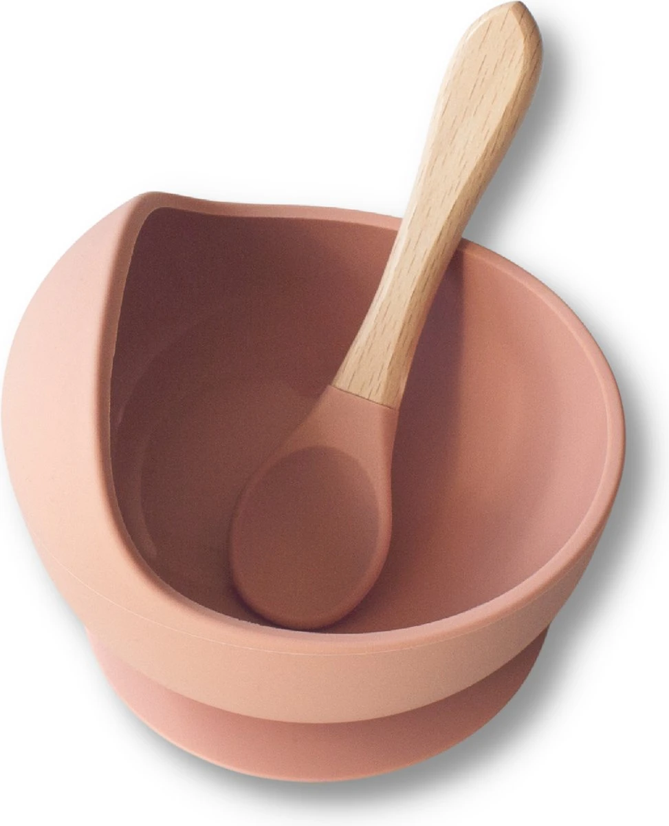 Kids Cultures | Kinderservies | Kinderbord En Kom Met Zuignap | Baby Servies | Oud Roze 2 Kids Cultures | Kinderservies | Kinderbord En Kom Met Zuignap | Baby Servies | Oud Roze - Afbeelding 2