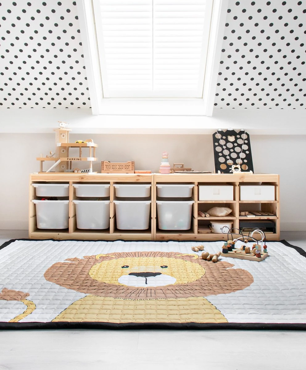 Love By Lily - Groot Speelkleed - Mr. Chairman Lion - 200x150cm 3 Love By Lily - Groot Speelkleed - Mr. Chairman Lion - 200x150cm - Afbeelding 3